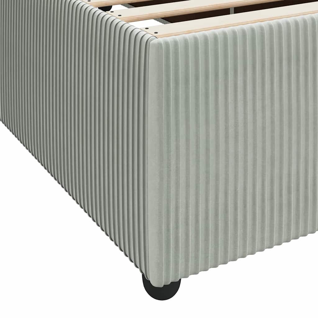 Struttura del letto Grigio chiaro 90 x 190 cm Tessuto