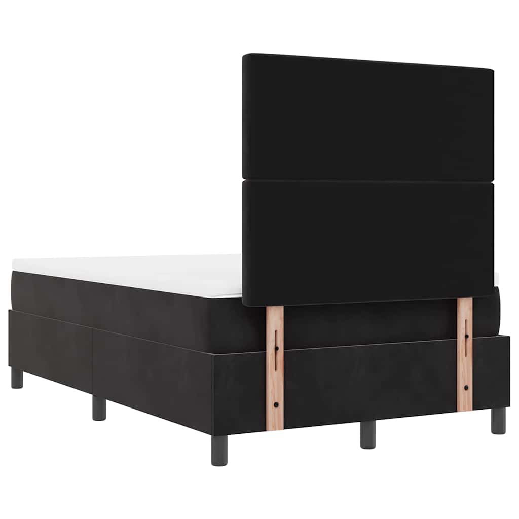 Letto a molle con testiera Nero 200 x 120 cm Velluto | homemem39