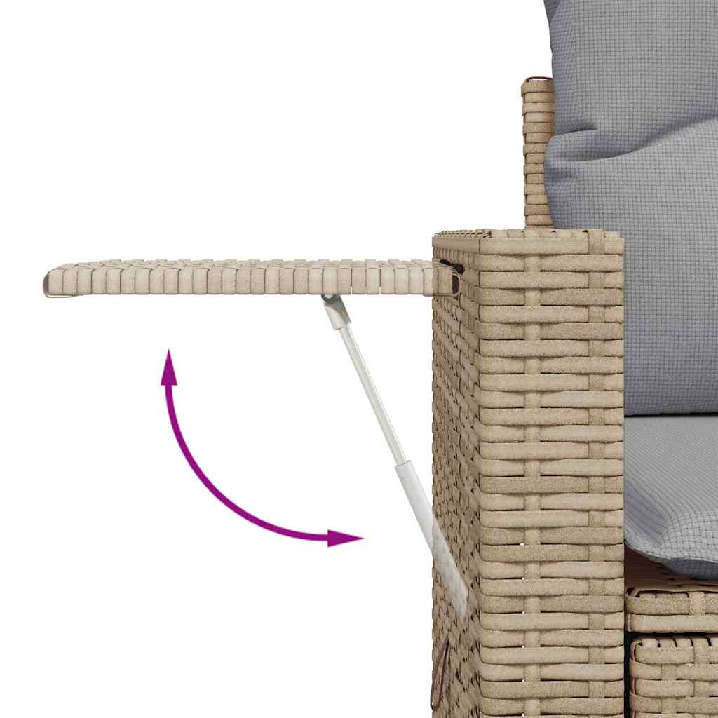 Set Divano da Giardino 10 pcs Beige polyrattan | homemem39