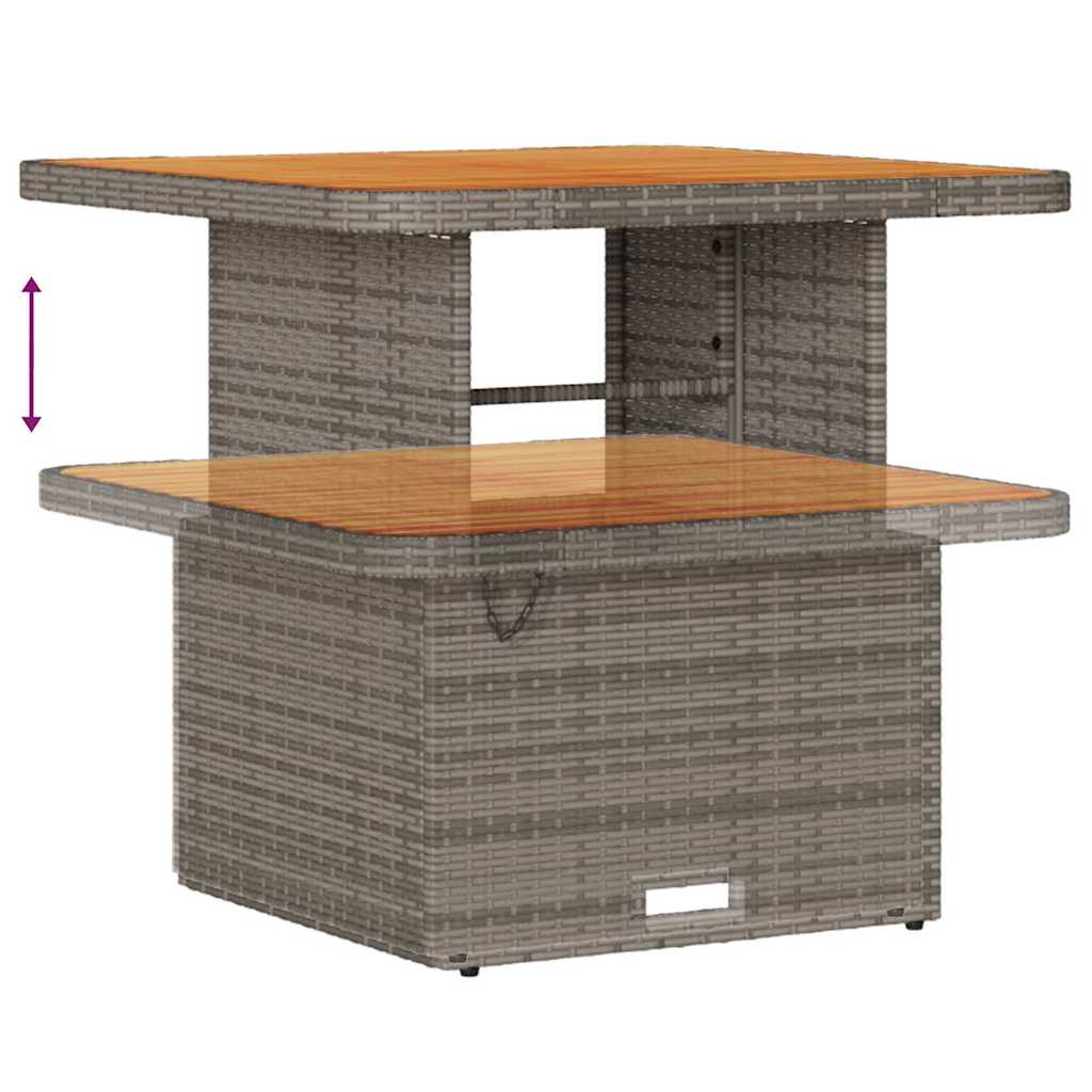Set Divano da Giardino 9 pz 8-Numero di posti Grigio polyrattan | homemem39