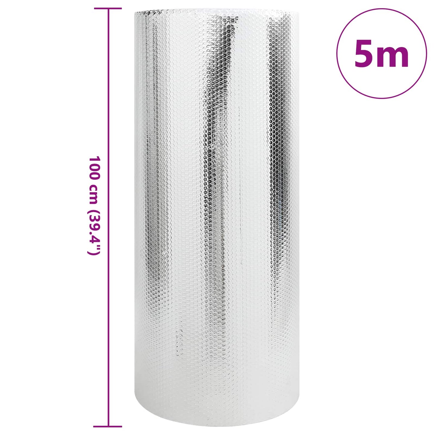 Riflettore di calore per termosifoni Argento 5 x 1 m | homemem39