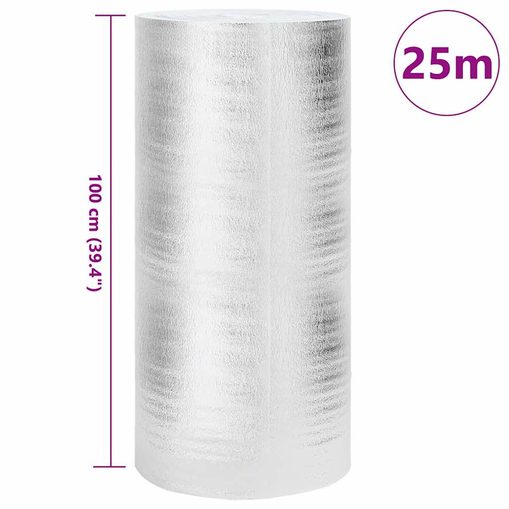 Riflettore di calore per termosifoni Argento 25 x 1 m | homemem39