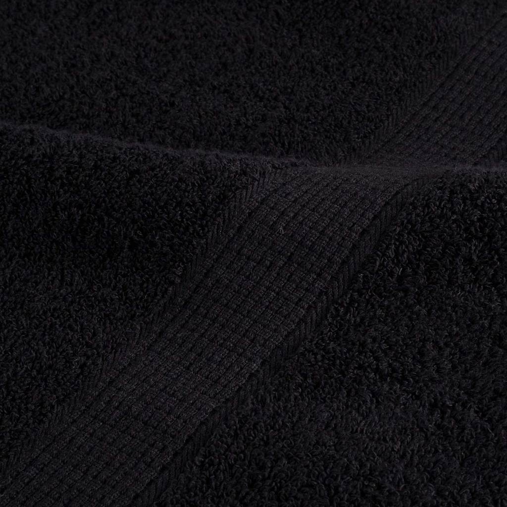Asciugamano per Ospiti SOLUND 25 pz Nero 80 x 200 cm 550 gsm | homemem39