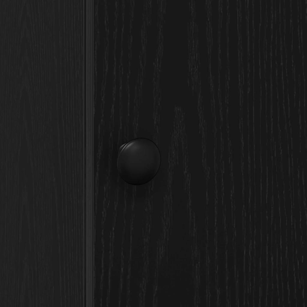 Credenza da cucina con cassetto Rovere Nero 32 x 50 x 180 cm