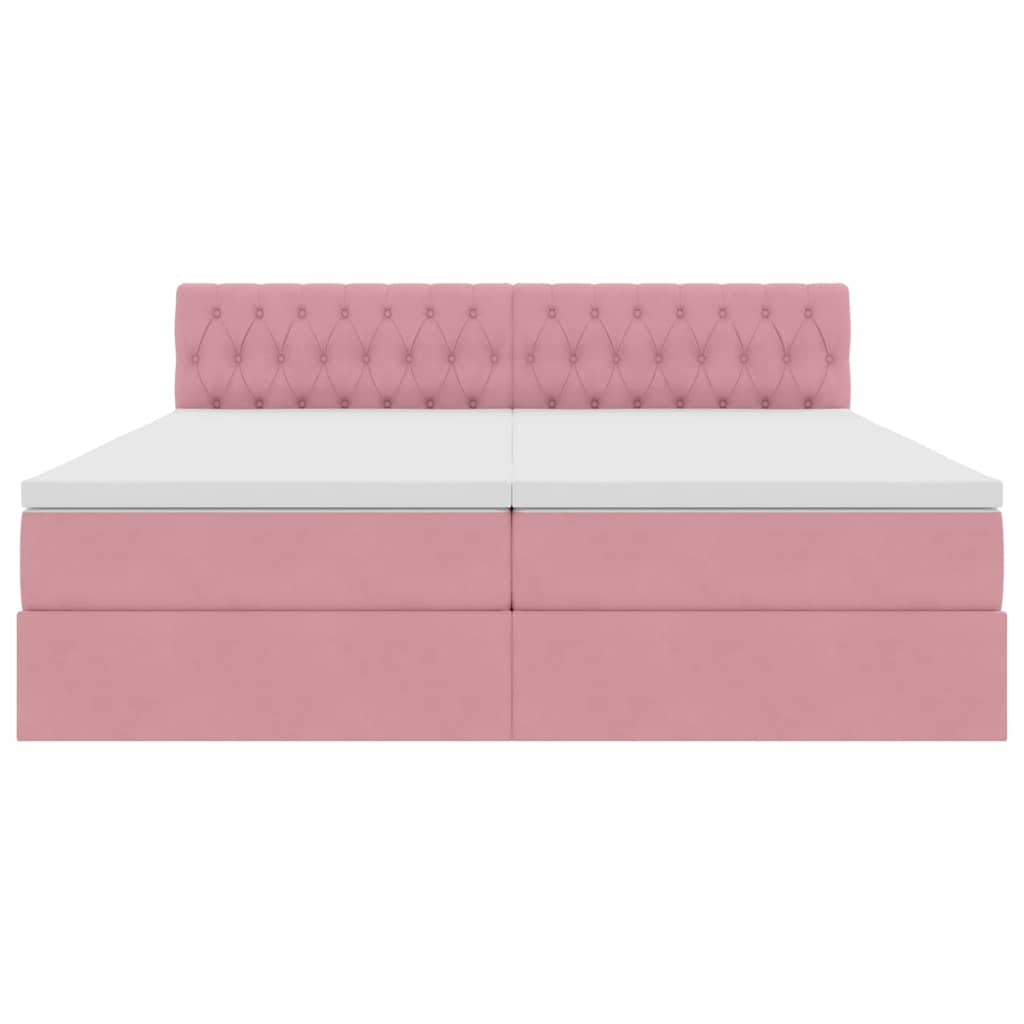 Letto con Contenitore con materasso Rosa 100 x 200 cm | homemem39