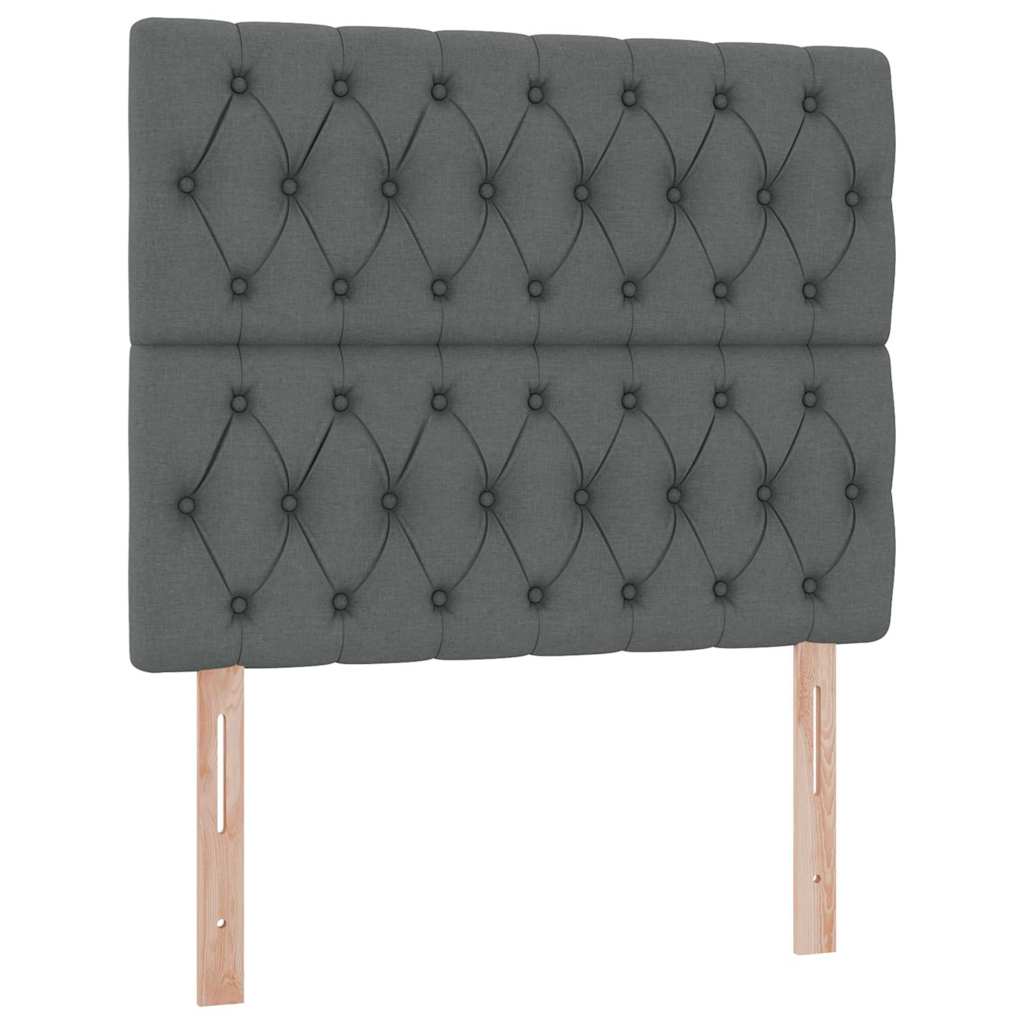 Letto con contenitore LED e materasso Grigio Scuro 120 x 200 cm | homemem39
