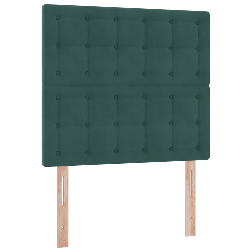 Letto con contenitore LED e materasso Verde Scuro 90 x 200 cm | homemem39