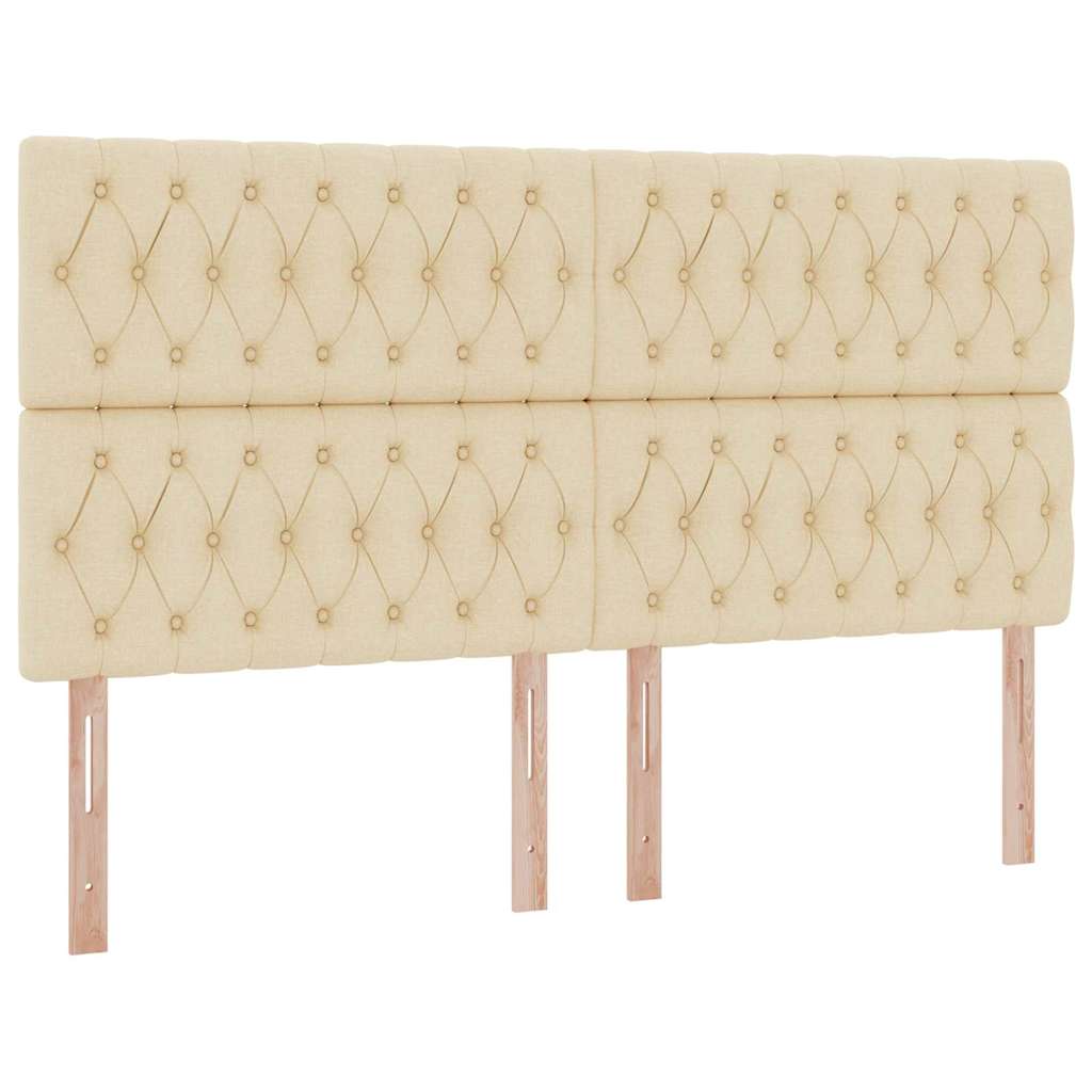 Letto con contenitore LED e materasso Crema 200 x 200 cm