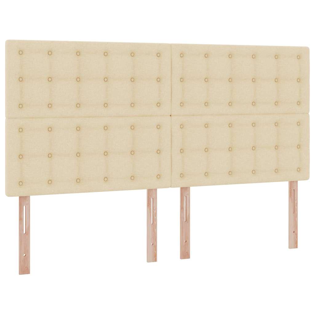 Letto con contenitore LED e materasso Crema 200 x 200 cm