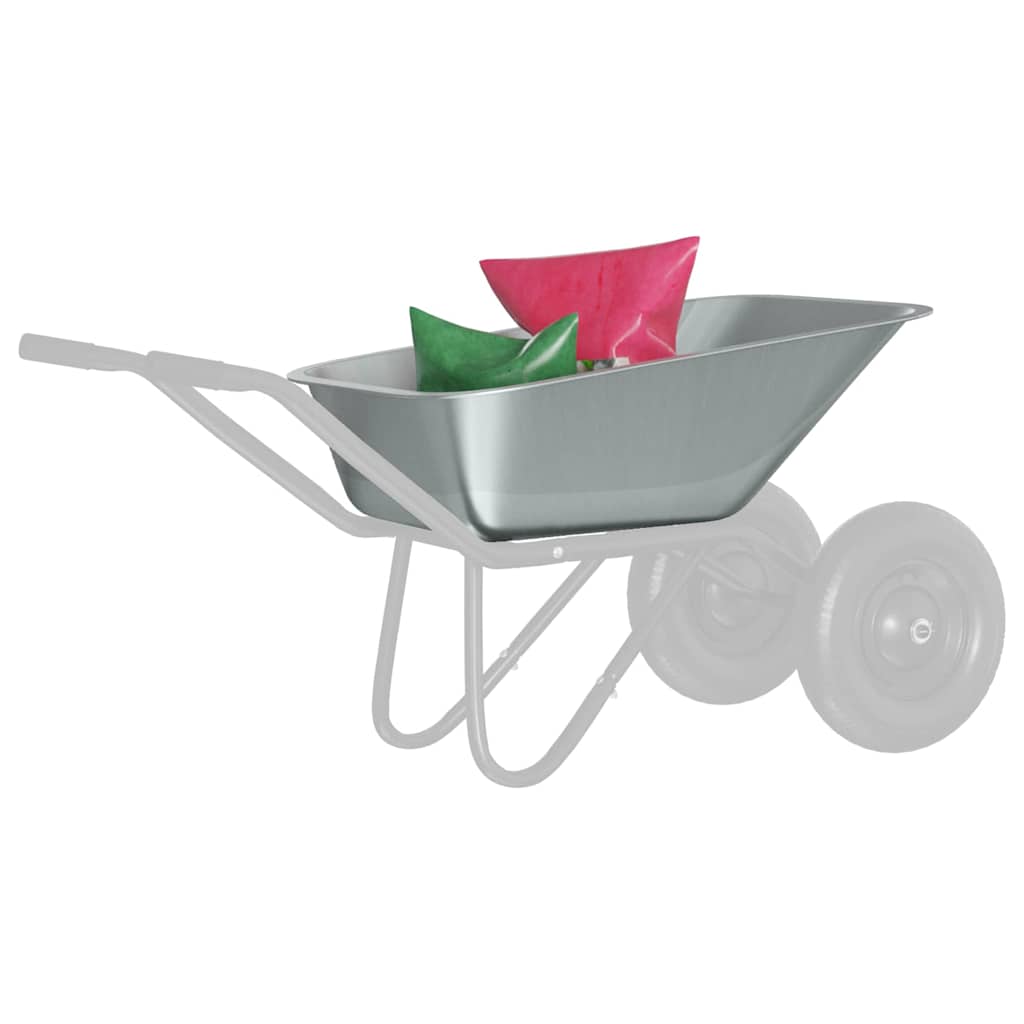 Sostituzione Vassoio Carriola Argento 88 x 60 x 32 cm - homemem39