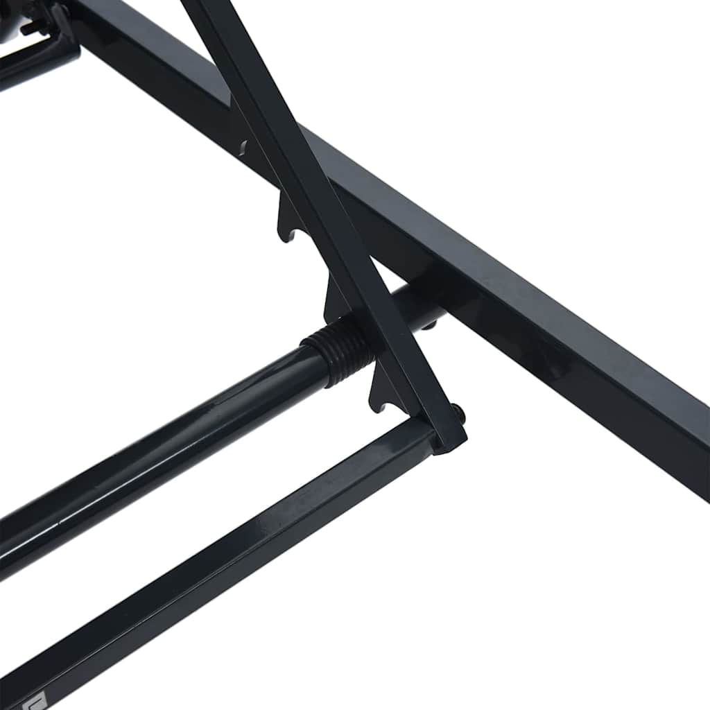 Lettini Sole 2-persona 3 pcs Nero e antracite Acciaio