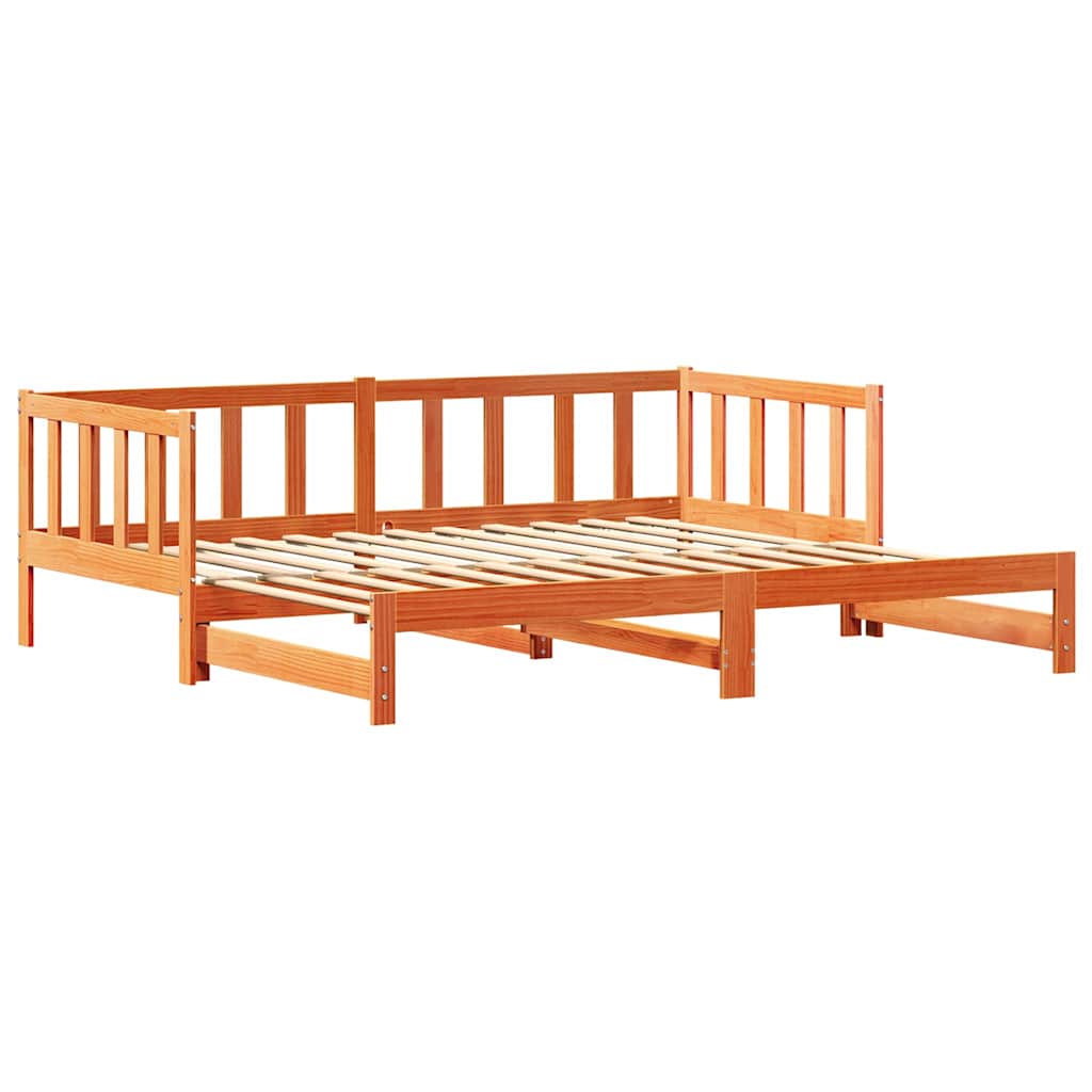 Letto Giorno Estraibile Marrone cerato 203.5 x 164 x 66 cm | homemem39