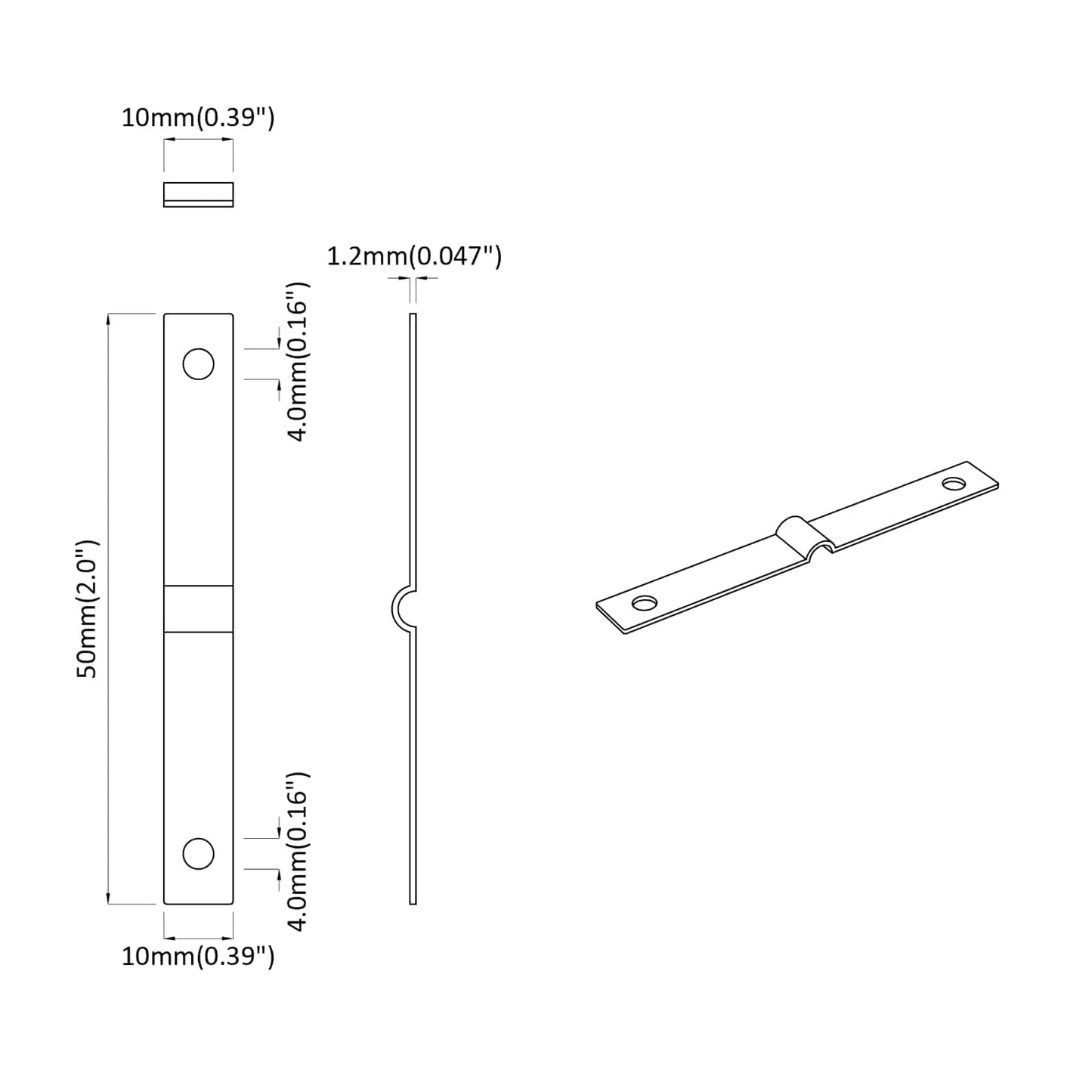 Piastra di impatto 9000 pcs Argento Ferro | homemem39