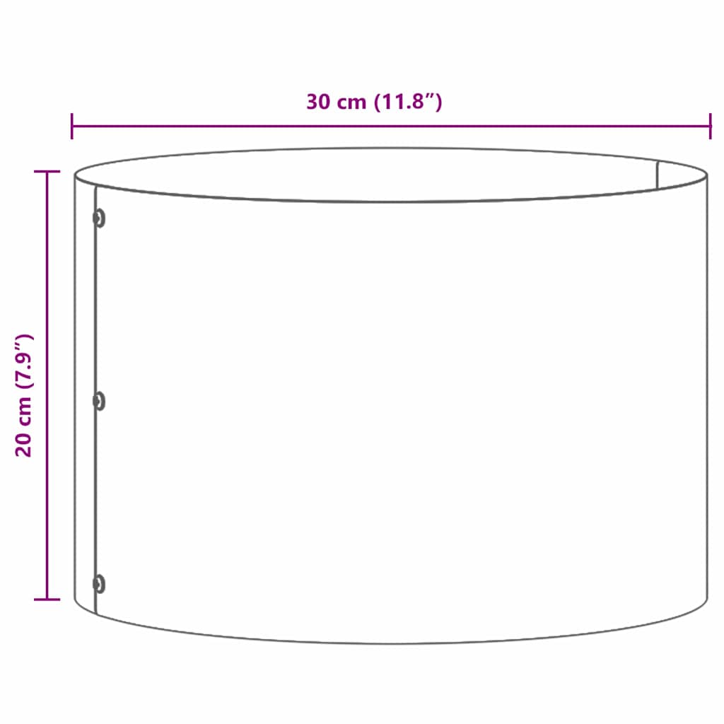 Anello per vaso Argento 30 x 30 x 20 cm Acciaio zincato | homemem39