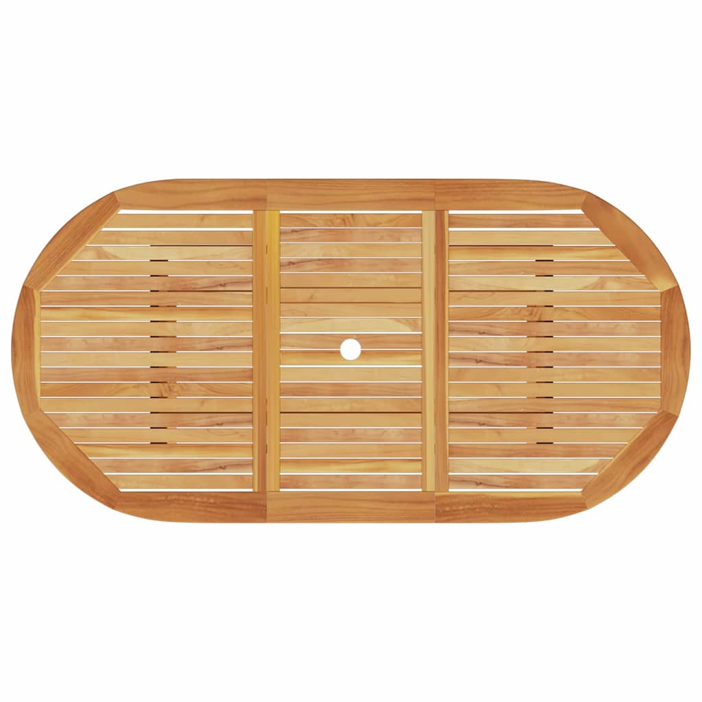 Set da Pranzo per Giardino 7 pcs Marrone - homemem39