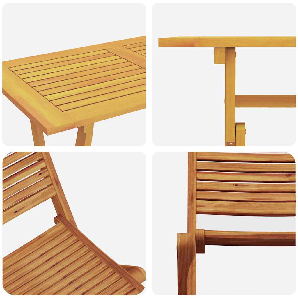 Set da Pranzo per Giardino 5 pcs Marrone