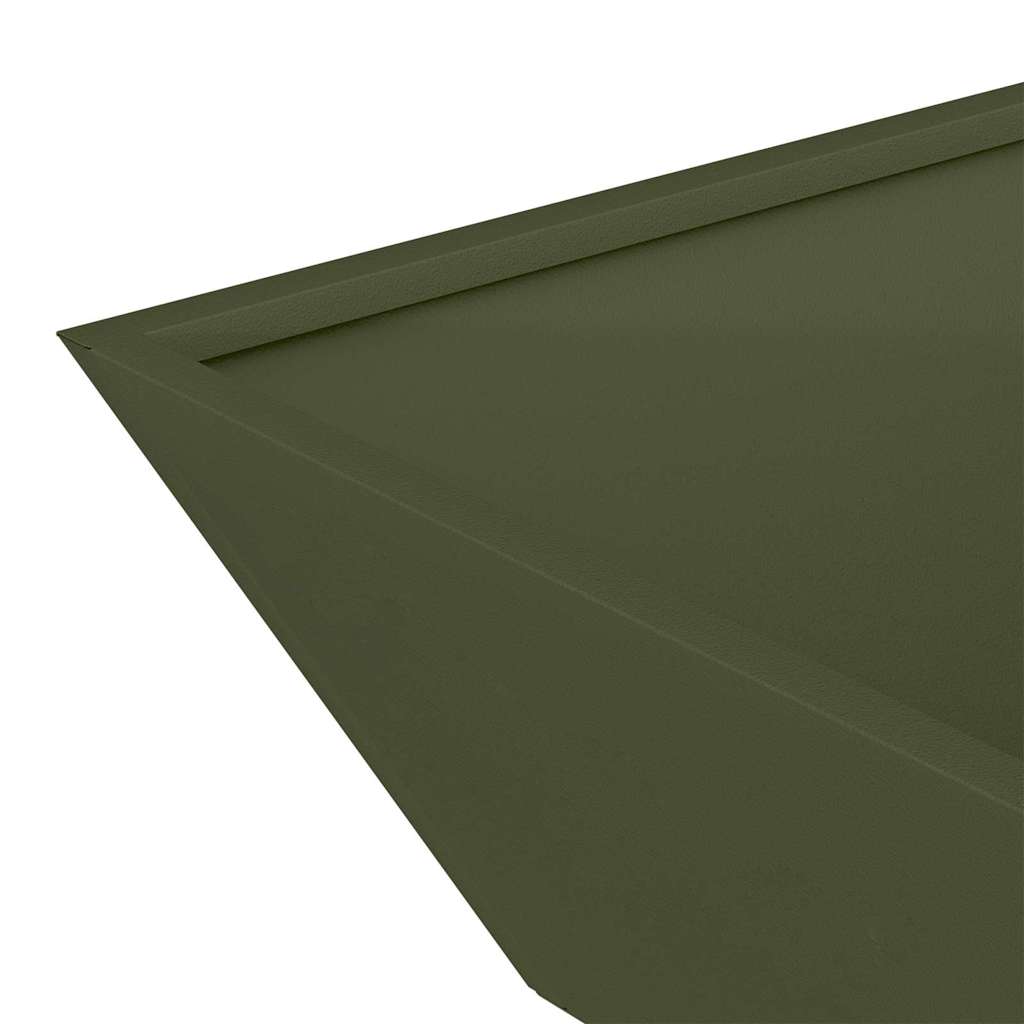 Vaso da giardino 5 pcs Verde oliva 50 x 50 x 15 cm | homemem39