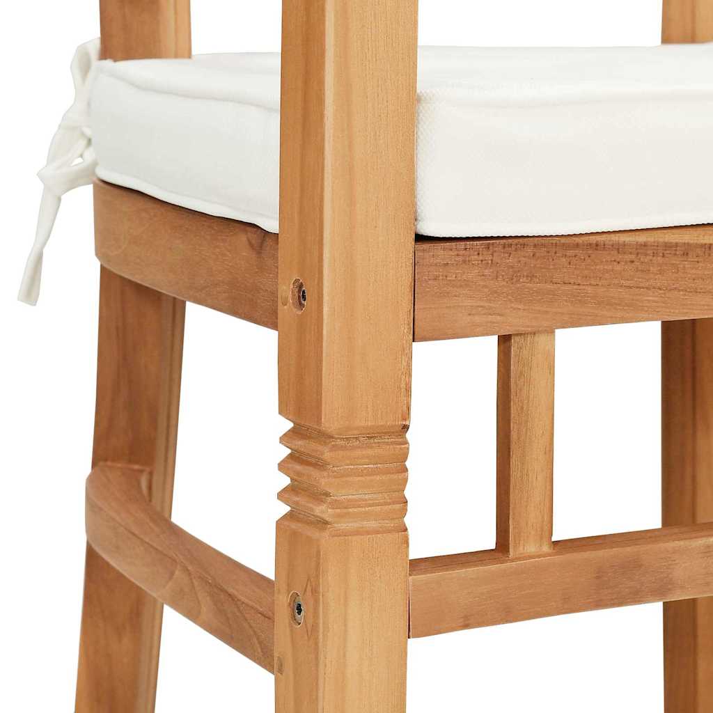 Sedia 2 pcs Marrone 63 x 58 x 89 cm Legno di teak solido