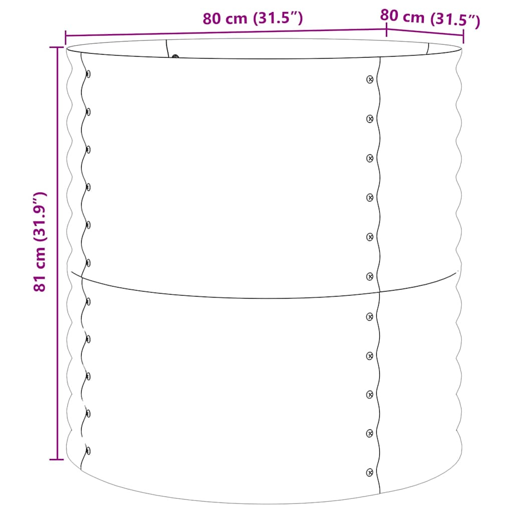 Letto Rialzato Marrone 80 x 80 x 81 cm Acciaio
