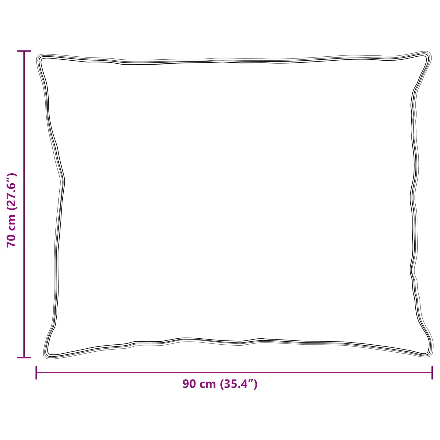 Duvet Invernale con cuscino 3 pcs Bianco Microfibra