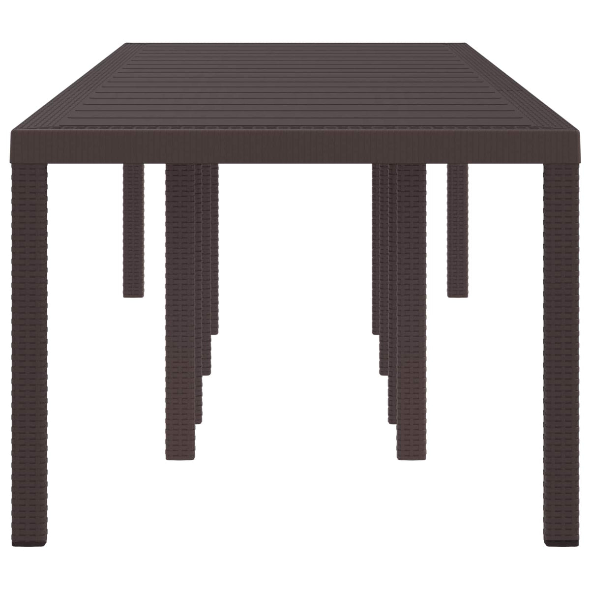 Tavolo da Giardino Marrone 300 x 100 x 73 cm polyrattan - homemem39