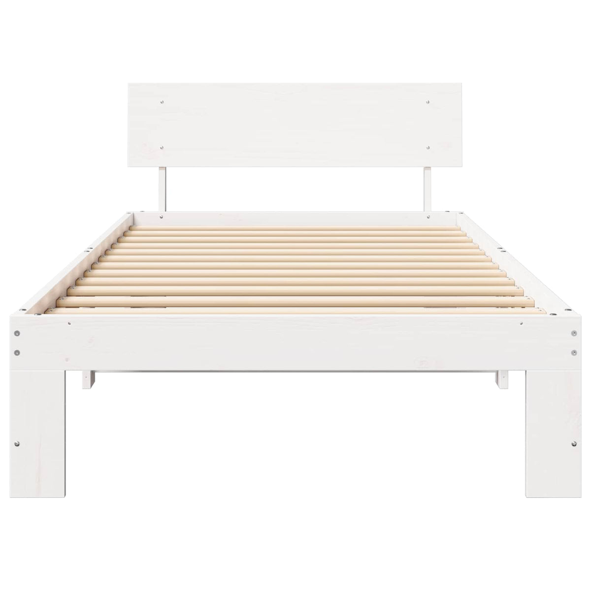 Struttura del letto Bianco 90 x 200 cm Pino massello | homemem39