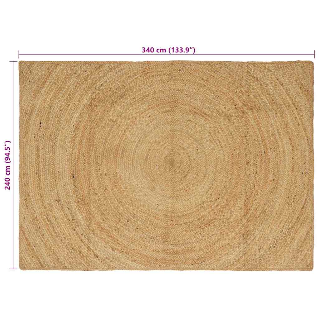 Tappeto Marrone 240 x 340 cm Juta