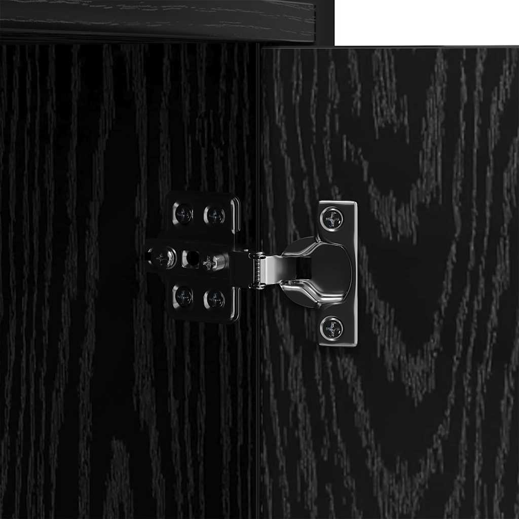 Libreria Rovere Nero 80 x 30 x 155,5 cm Legno multistrato