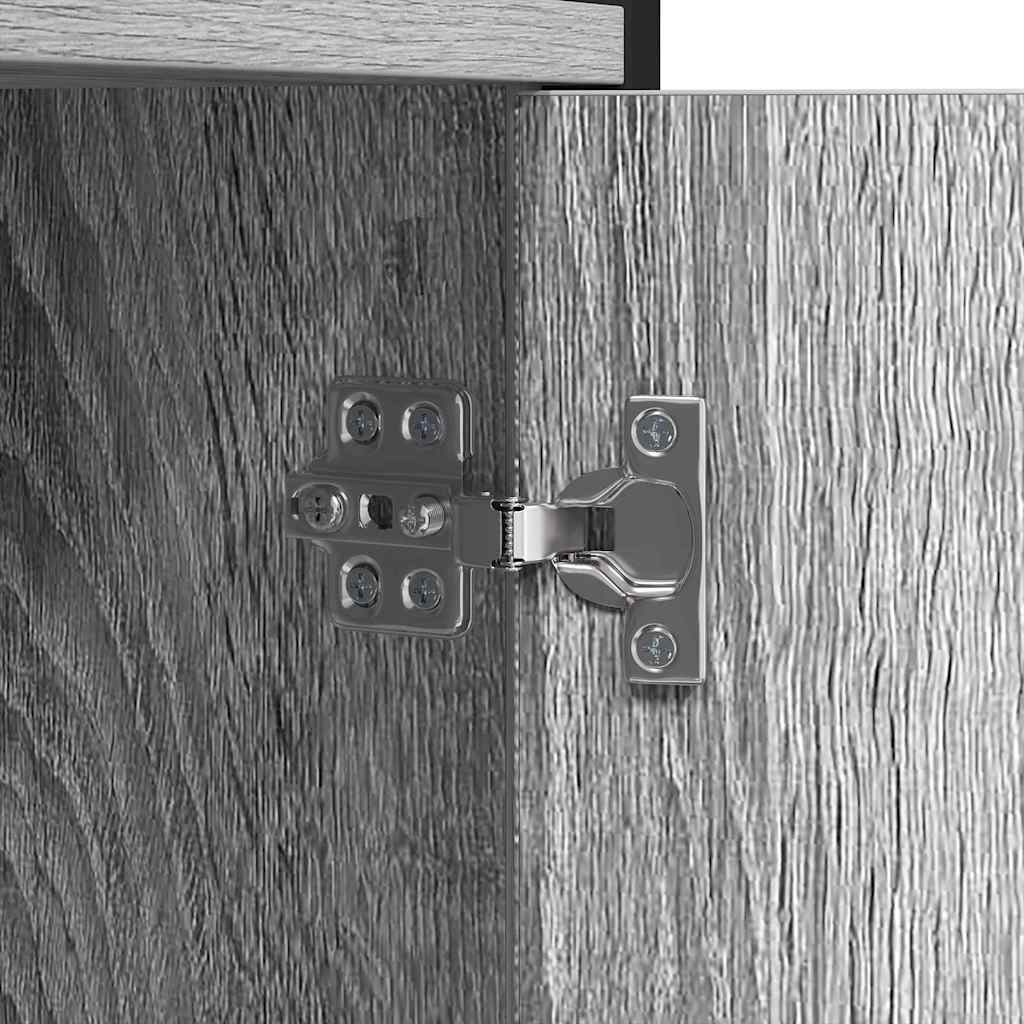 Libreria Grigio sonoma 80 x 30 x 155,5 cm Legno multistrato