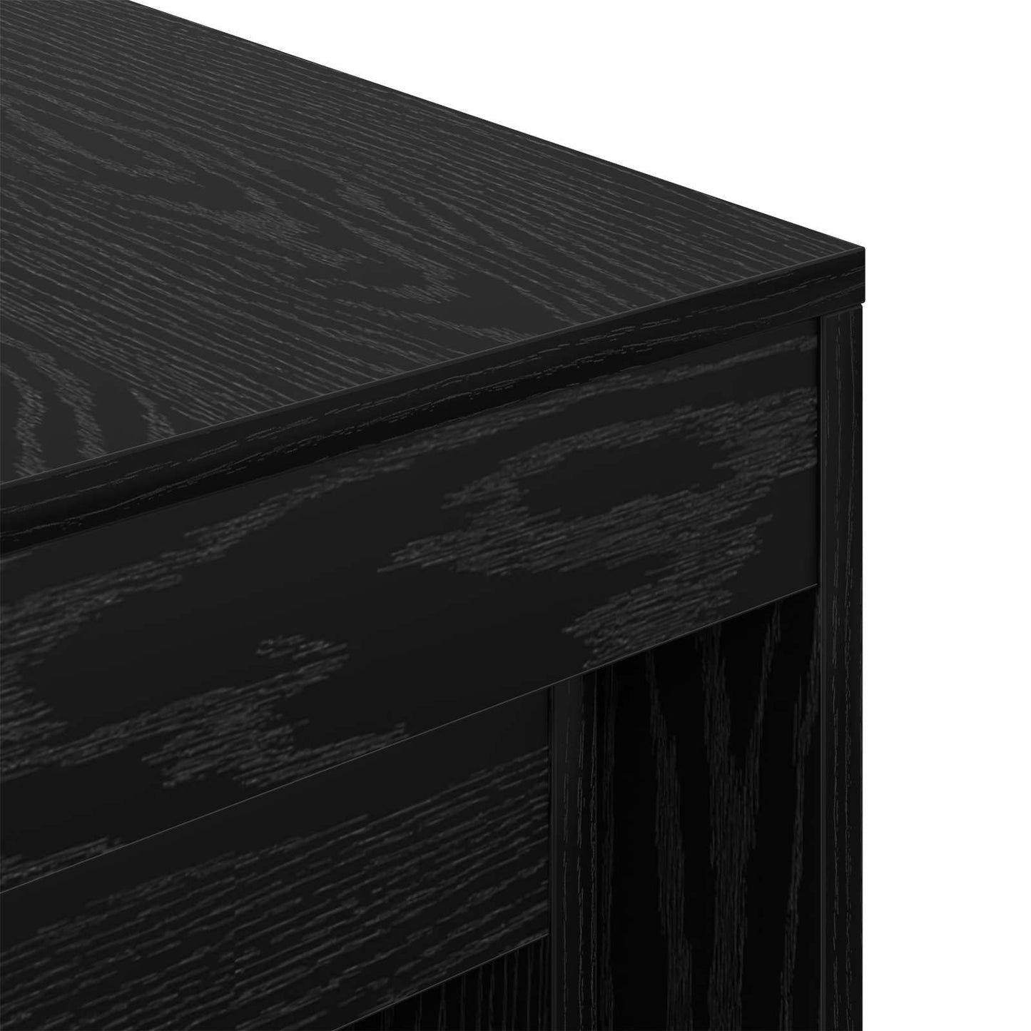 Tavolino da salotto 3 pcs Rovere Nero Legno multistrato