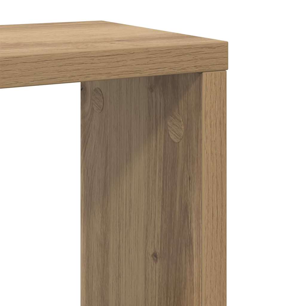 Scaffali da parete A parete 2 pcs Rovere artigianale | homemem39