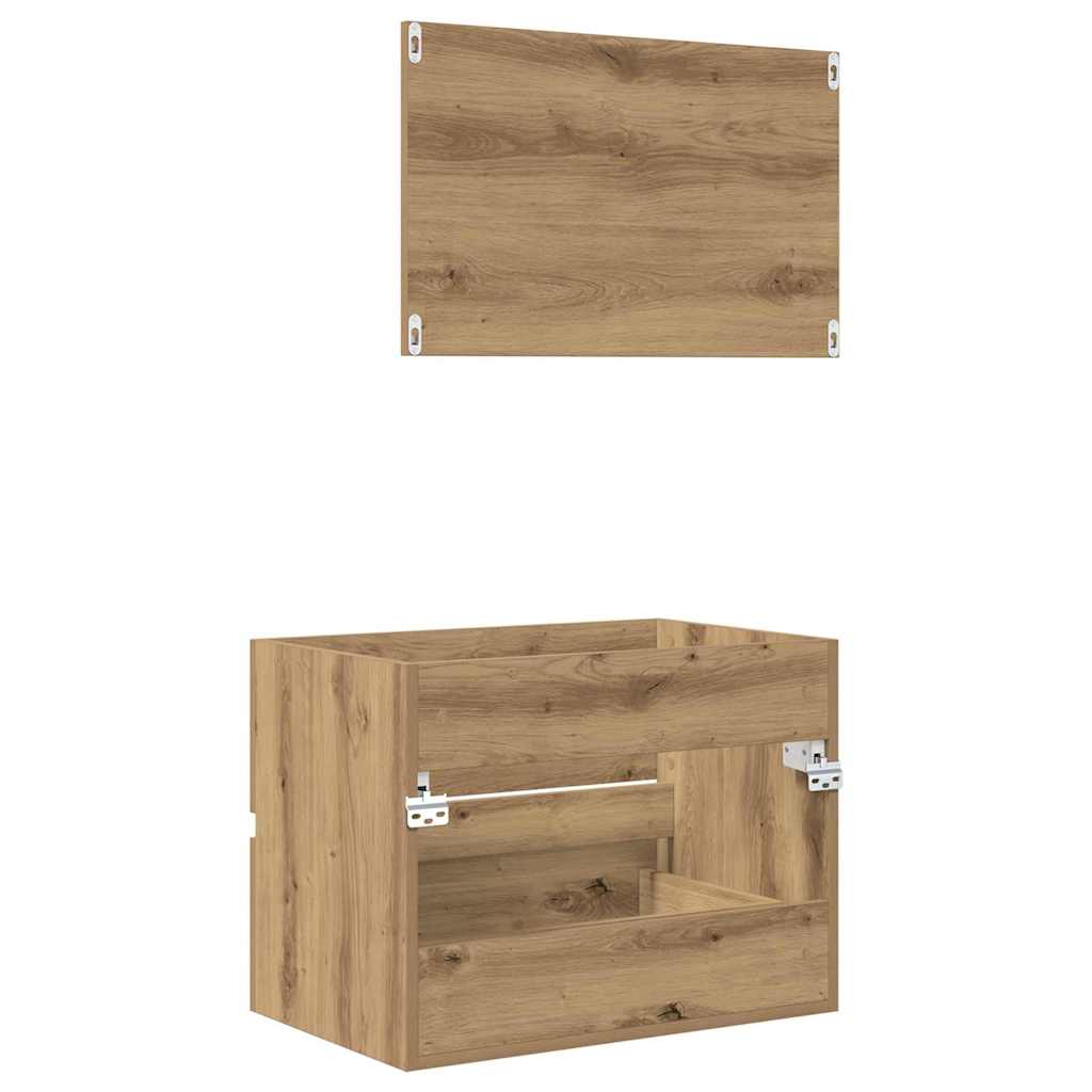 Set di mobili per il bagno 2 pcs Rovere artigianale | homemem39