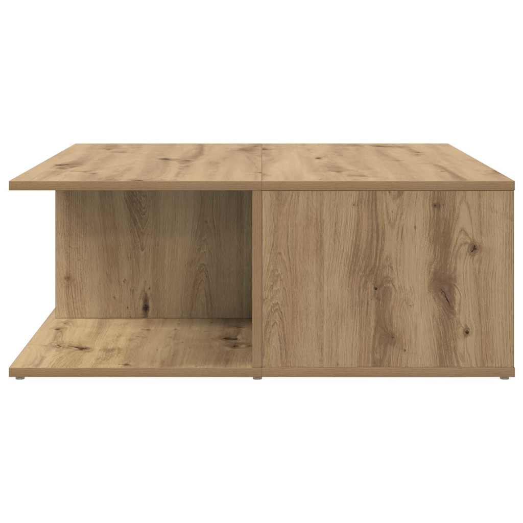 Tavolino da salotto rovere artigianale 80 x 80 x 31 cm | homemem39