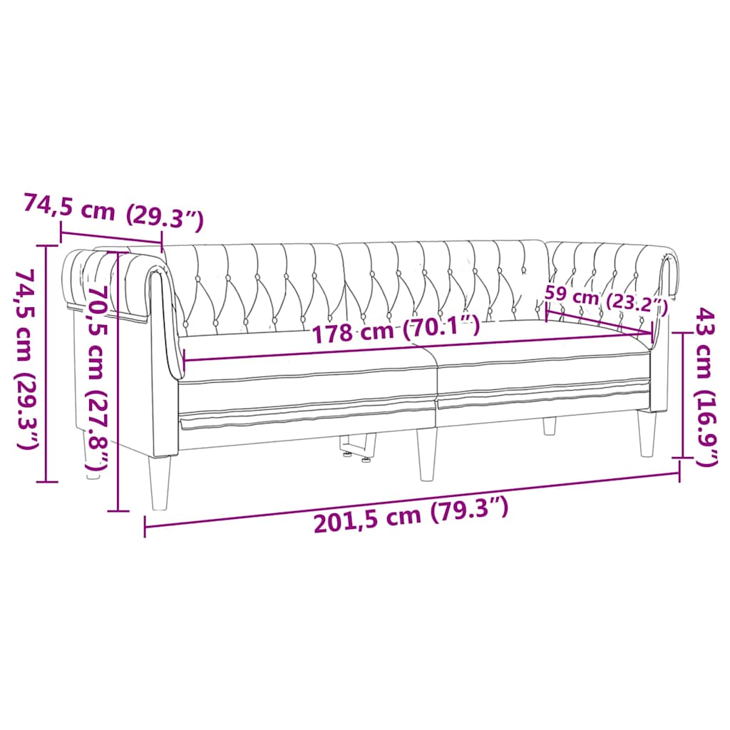 Set di divani Grigio scuro Tessuto - homemem39