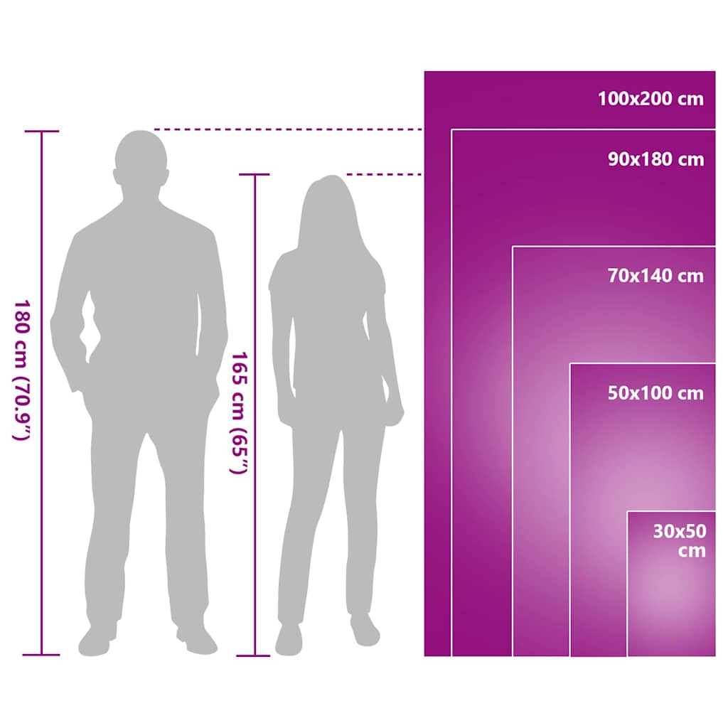 Asciugamani Sportivi 2 pcs Grigio 200 x 100 cm