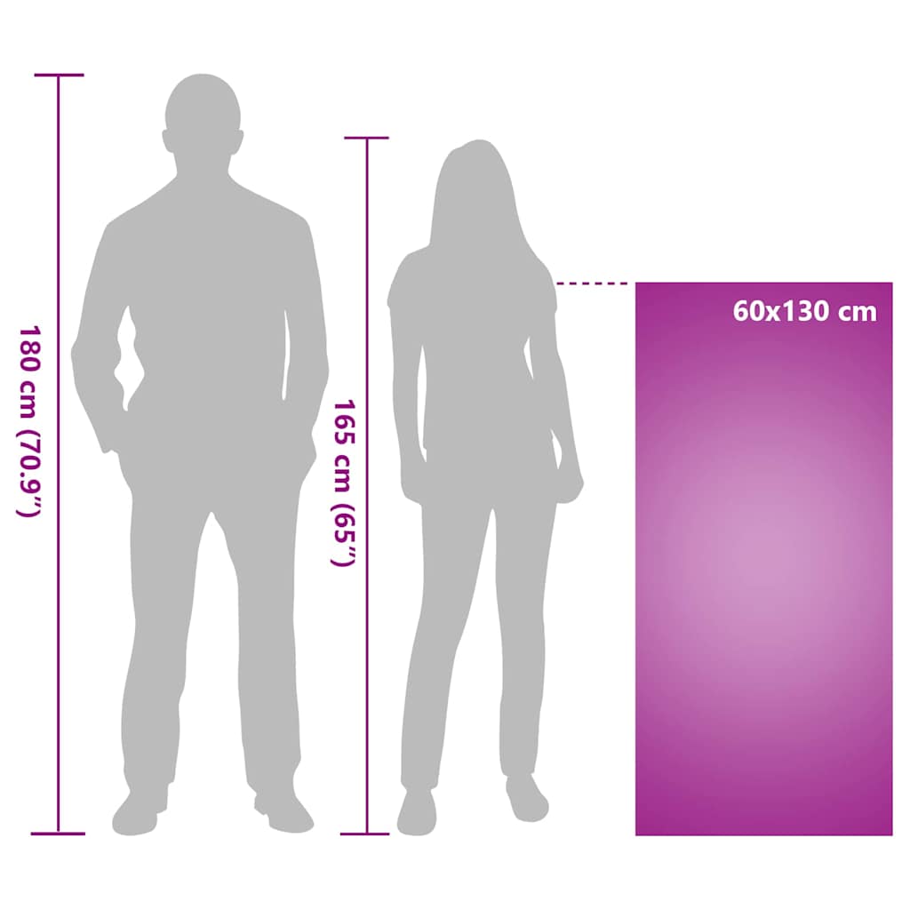 Asciugamani per Sedia Outdoor 2 pcs Viola 130 x 60 cm