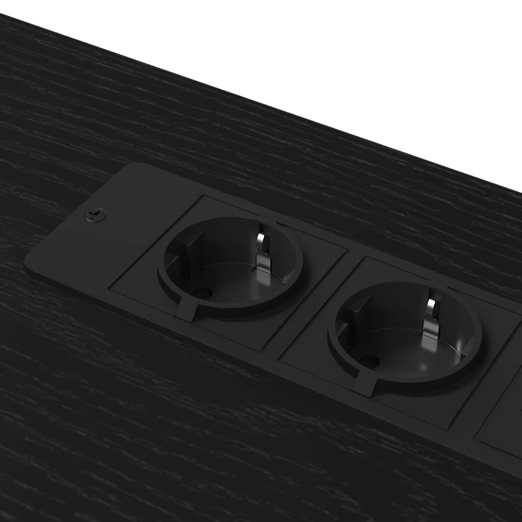 Scrivania Rovere Nero 100 x 50 x 86,5 cm Legno multistrato | homemem39