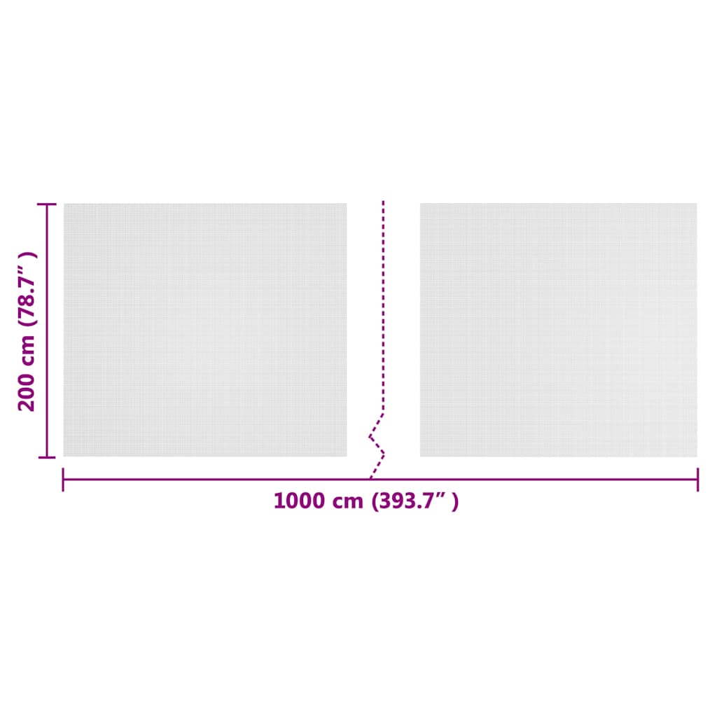 Rete Insetticida Bianco 2 x 10 m Polietilene