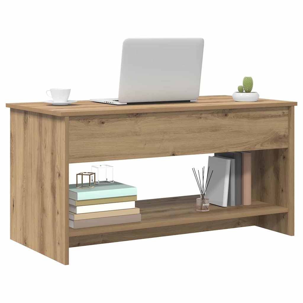 Tavolino da salotto Rovere artigianale 80 x 50,5 x 41,5 cm | homemem39