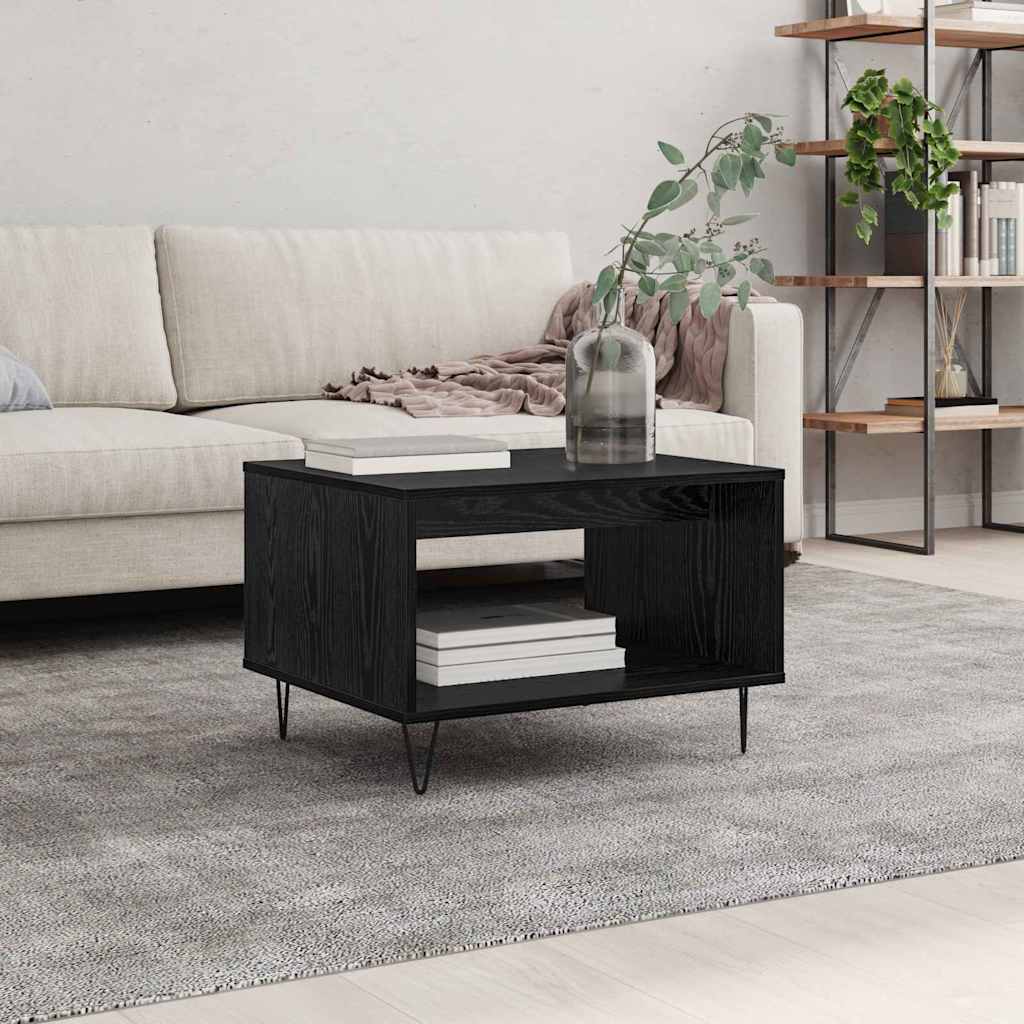 Tavolino da salotto Rovere nero 60 x 50 x 40 cm | homemem39