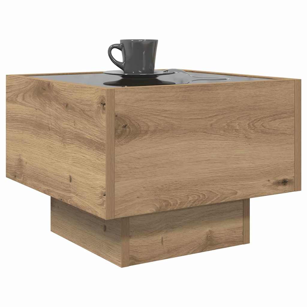 Tavolino da salotto rovere artigianale 40 x 40 x 30 cm - homemem39