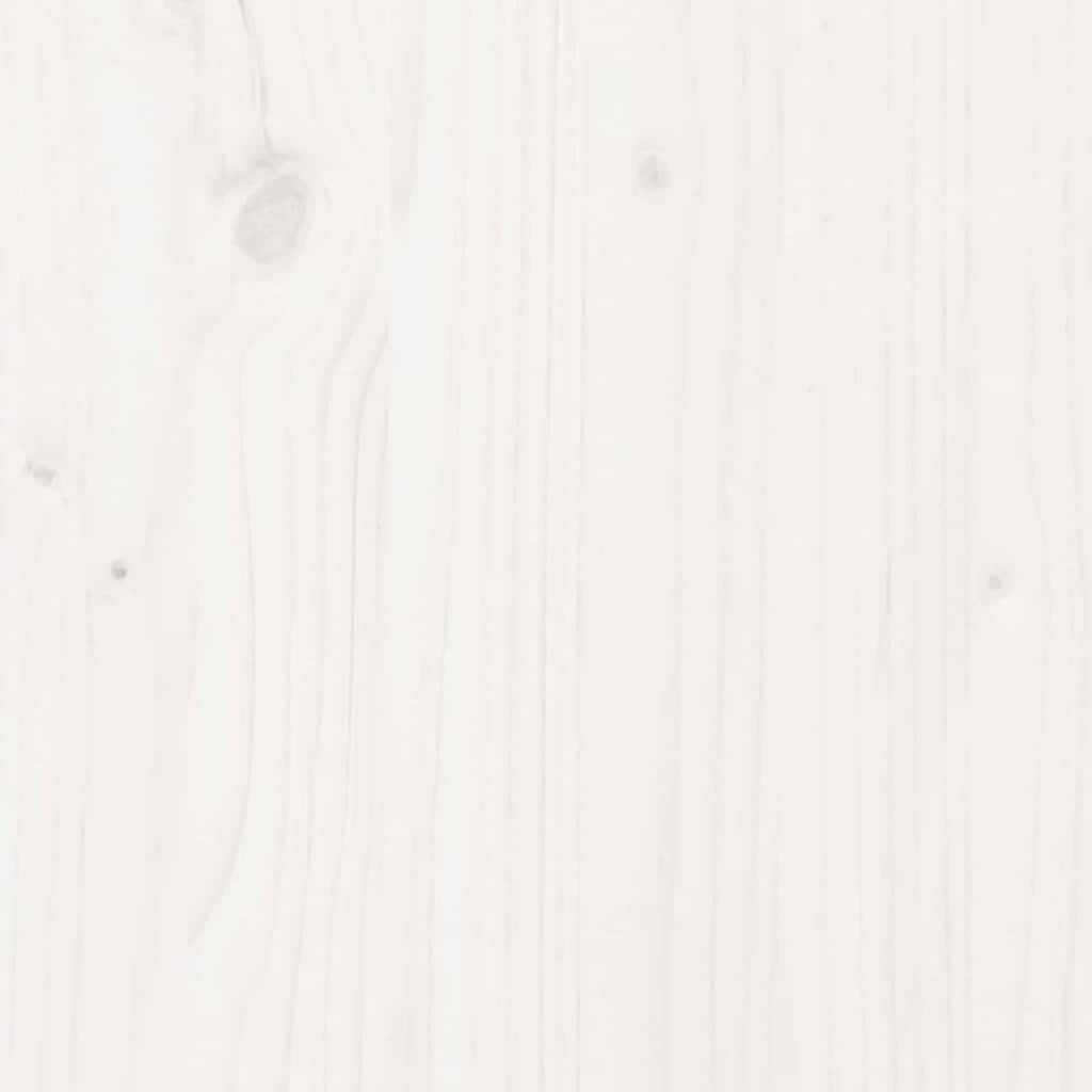 Testiera imbottita con testiera Bianco 135 cm Pino massello