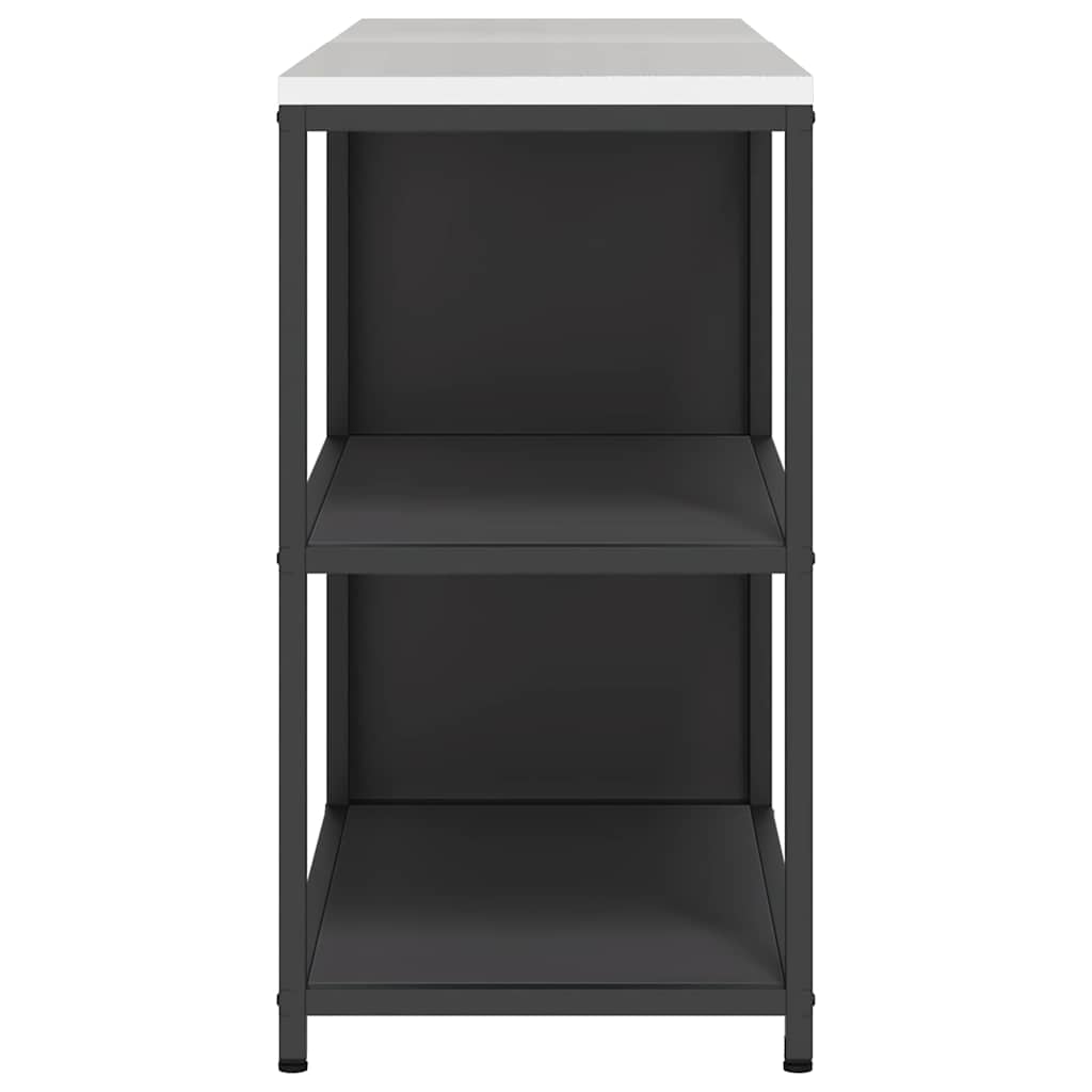 Set di Stoccaggio per Cucina con lo scaffale 2 pcs Nero Acciaio