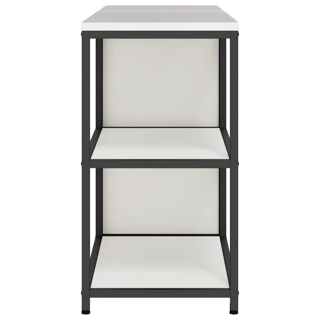 Set di Stoccaggio per Cucina con porta 2 pcs Bianco Acciaio