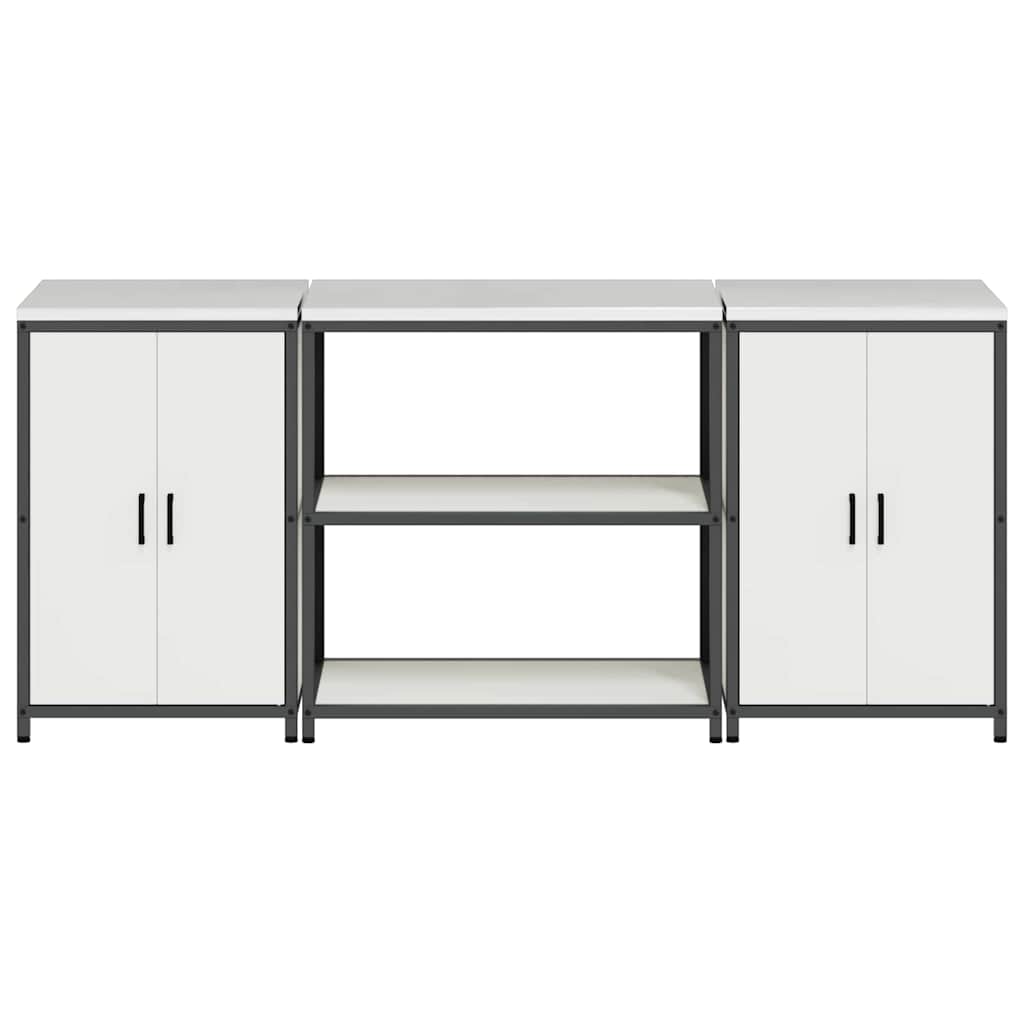 Set di Stoccaggio per Cucina HATTEM 3 pcs Bianco