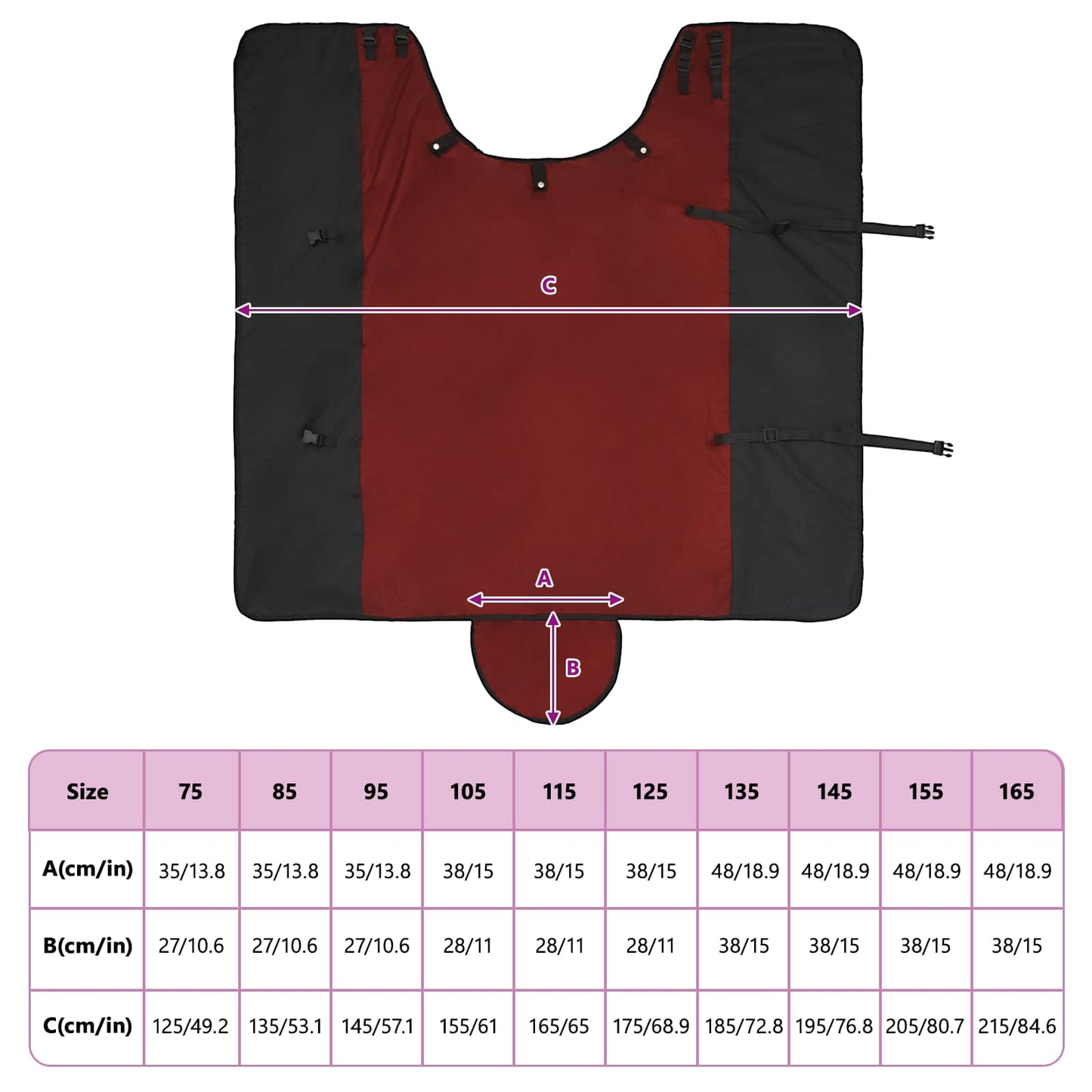Coperta per Cavalli Verde Scuro e Nero 75 cm Poliestere | homemem39