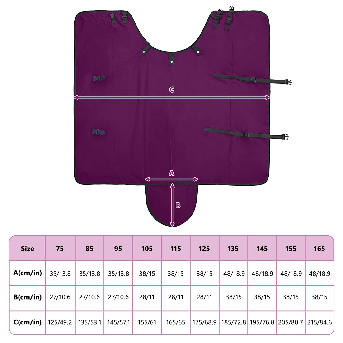 Coperta per Cavalli Verde Scuro e Nero 125 cm Poliestere | homemem39