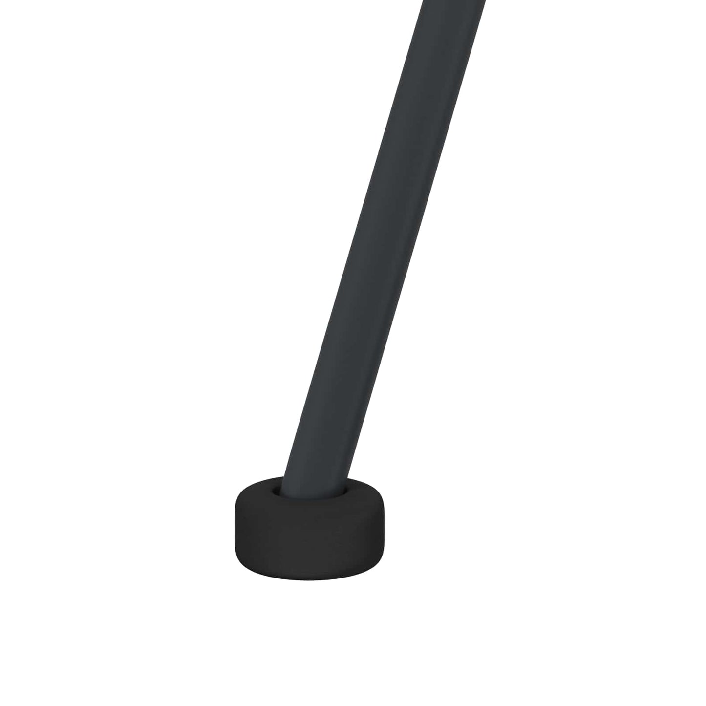 Sedia da pranzo 2 pcs Nero 49 x 51 x 81 cm Rattan e Ferro