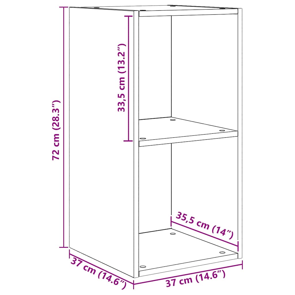 Set mobile TV 4 pcs Rovere artigianale 37 x 37 x 72 cm