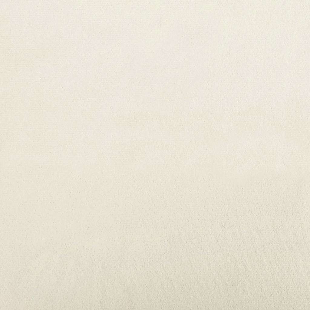 Cornice del letto ad angolo Crema 100 x 200 cm Velluto | homemem39